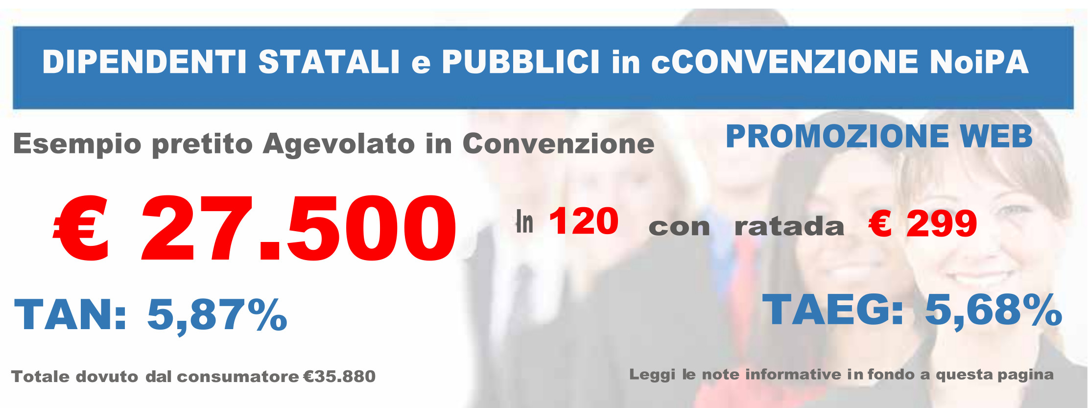 CreditTime - Esempio convenzione dipendenti pubblici